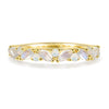 Imogen Opal Moonstone Wedding Band 18K Gold Opal Straight Stacking Ring Moonstone Ring