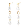 Solay Pearl Earrings Sterling Silver Gold Plated Freshwater Pearl Earrings