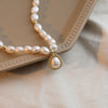 Veronica Pearl Necklace Sterling Silver Gold Plated Freshwater Pearl Necklace