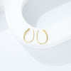 Nya Earrings Sterling Silver Gold Plated Earrings