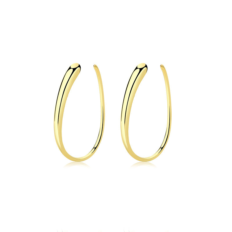 Nya Earrings Sterling Silver Gold Plated Earrings