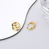 Delvina Hoop Earrings Sterling Silver Gold Plated Earrings