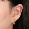 Alma Hoop Earrings Sterling Silver Gold Plated Earrings