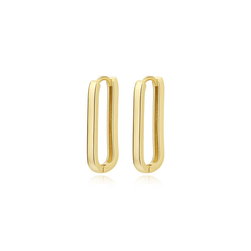 Zola Hoop Earrings Sterling Silver Gold Plated Earrings