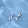 Pixie Earrings Sterling Silver White Plated Earrings