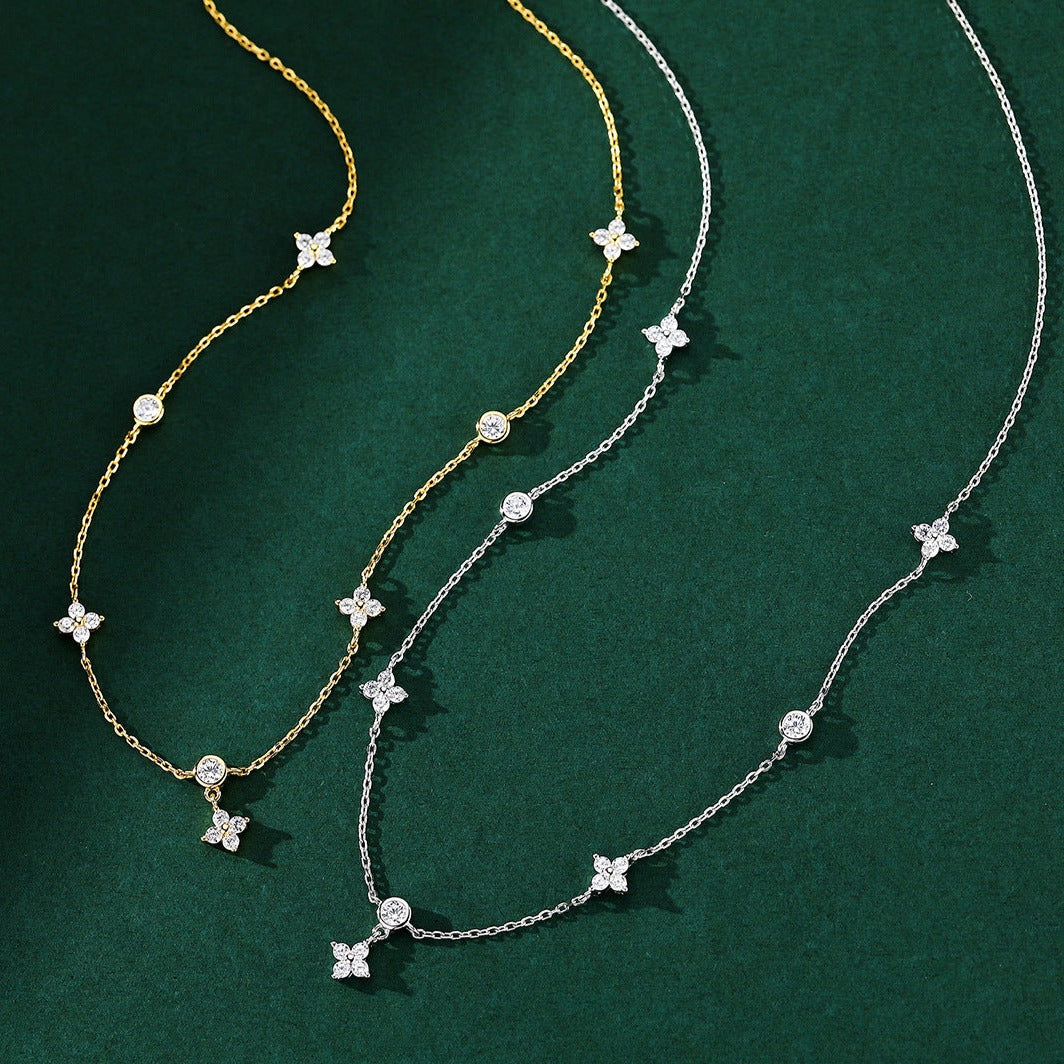 Stella Necklace Sterling Silver Gold Plated Star Necklace